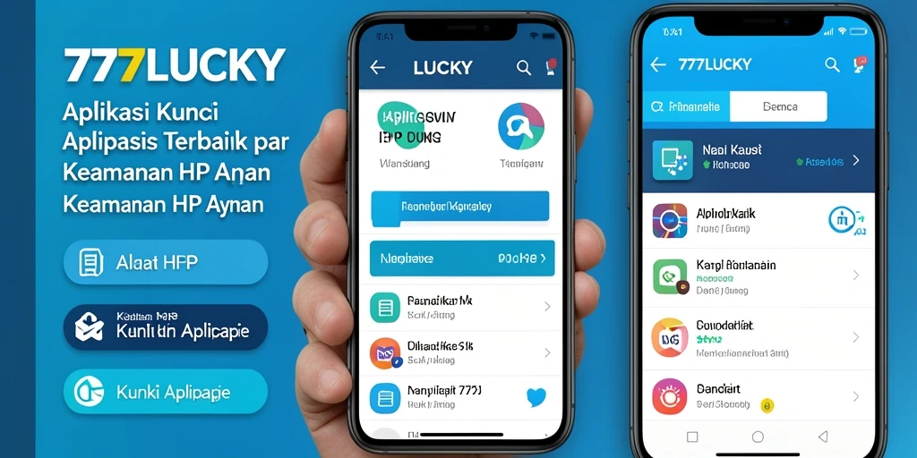 Tampilan antarmuka aplikasi Kunci Aplikasi 777LUCKY yang menarik dan mudah digunakan.