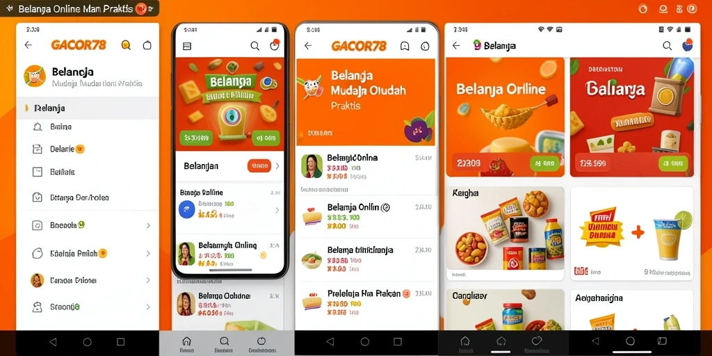 Antarmuka aplikasi GACOR78 yang ramah untuk belanja online.