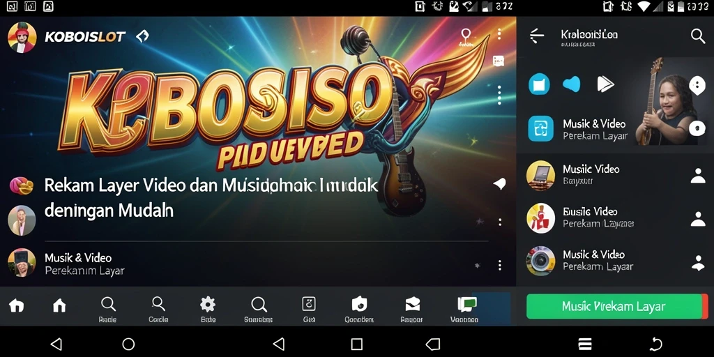 Tampilan antarmuka intuitif dari aplikasi Perekam Layar KOBOISLOT.