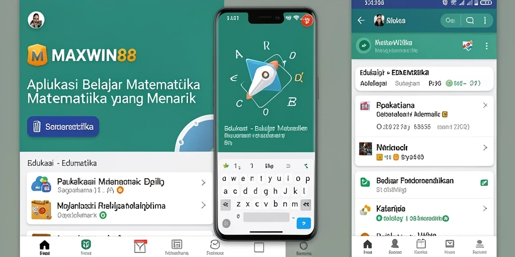 Antarmuka aplikasi MAXWIN88 yang interaktif dan edukatif.