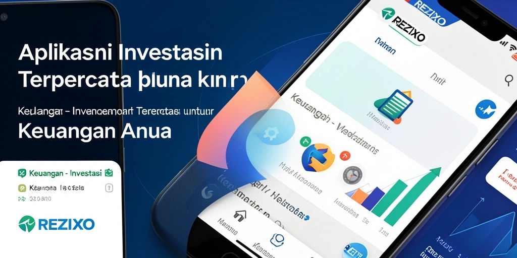 Screenshot antarmuka utama aplikasi REZIXO untuk investasi.