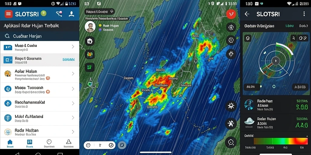 Antarmuka utama SLOTSRI menunjukkan prediksi hujan yang akurat.